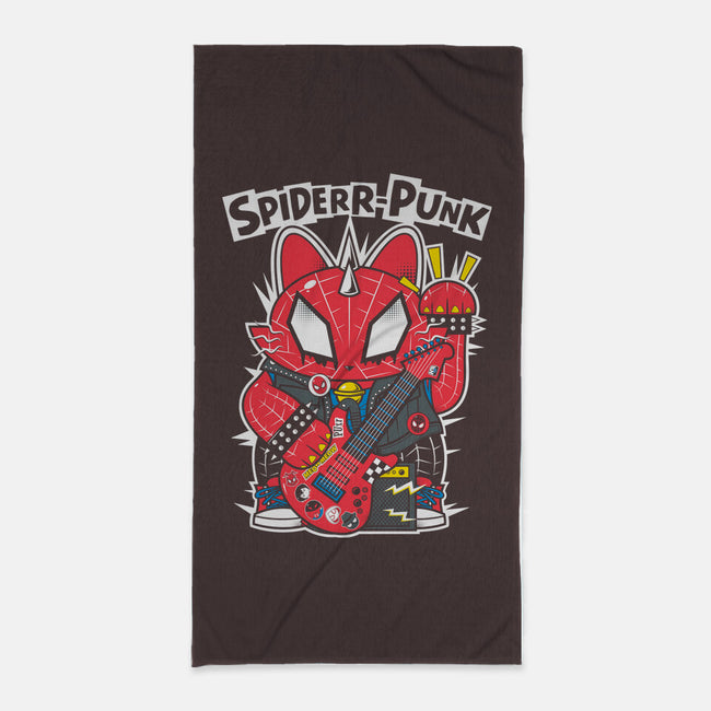 Spiderr-Punk-None-Beach-Towel-krisren28