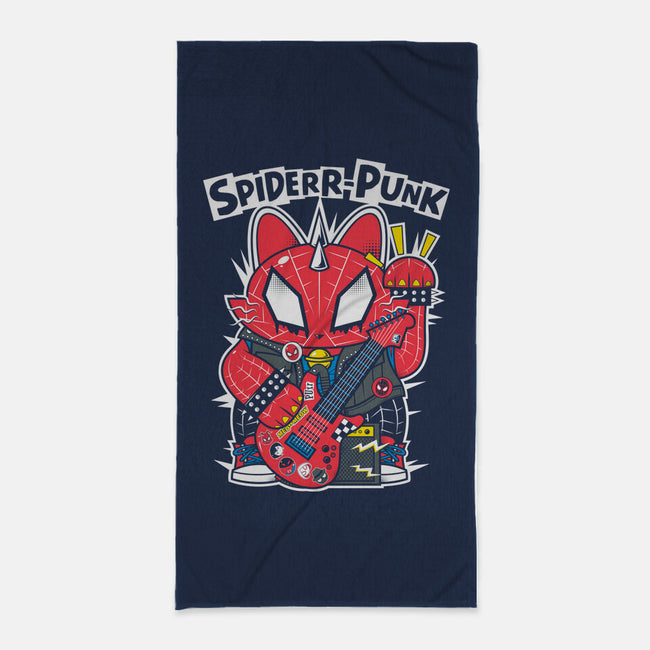 Spiderr-Punk-None-Beach-Towel-krisren28