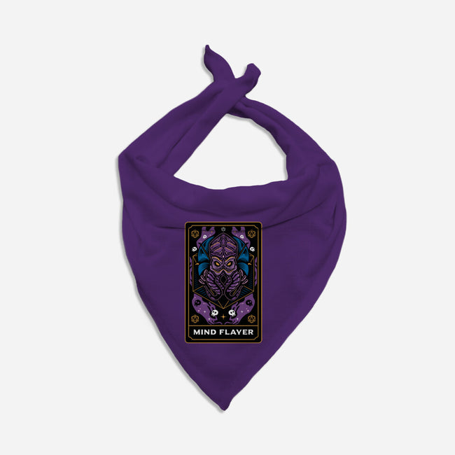 Mind Flayer Tarot Card-Dog-Bandana-Pet Collar-Logozaste