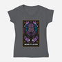 Mind Flayer Tarot Card-Womens-V-Neck-Tee-Logozaste