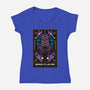 Mind Flayer Tarot Card-Womens-V-Neck-Tee-Logozaste