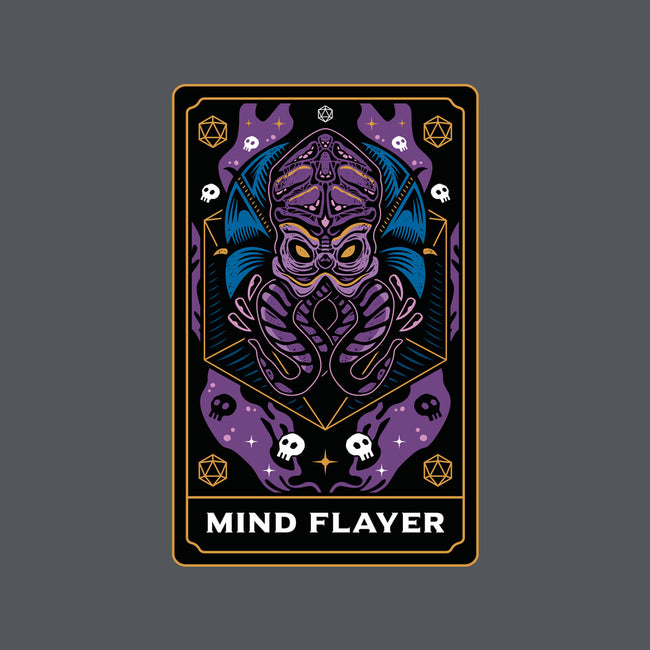 Mind Flayer Tarot Card-None-Non-Removable Cover w Insert-Throw Pillow-Logozaste