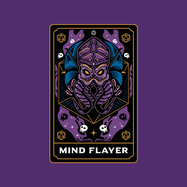 Mind Flayer Tarot Card-Womens-Off Shoulder-Sweatshirt-Logozaste