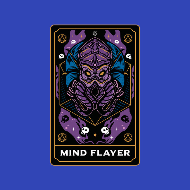 Mind Flayer Tarot Card-None-Non-Removable Cover w Insert-Throw Pillow-Logozaste