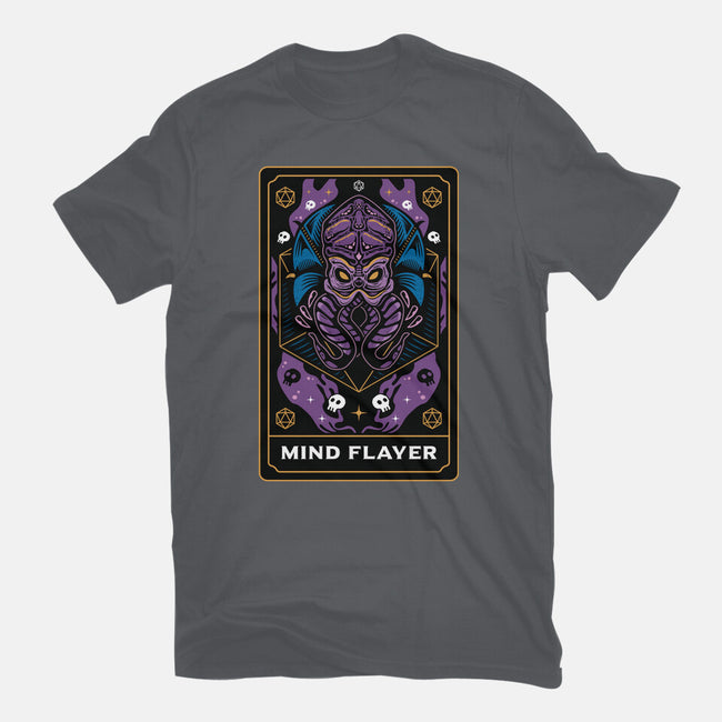 Mind Flayer Tarot Card-Womens-Basic-Tee-Logozaste