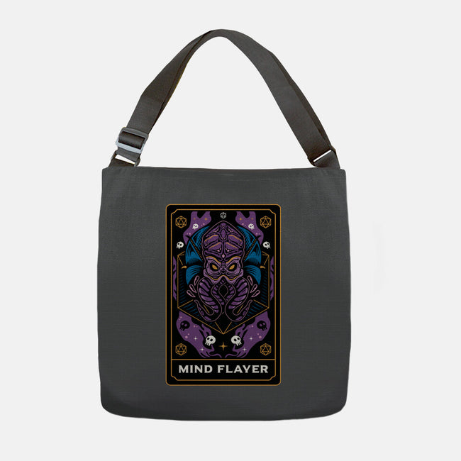 Mind Flayer Tarot Card-None-Adjustable Tote-Bag-Logozaste