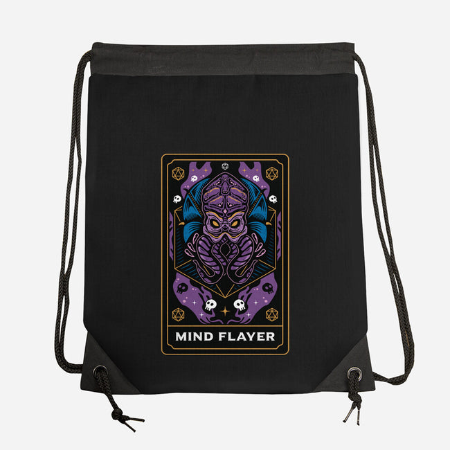 Mind Flayer Tarot Card-None-Drawstring-Bag-Logozaste