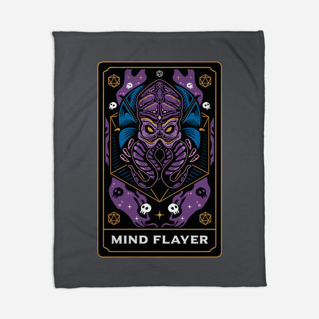 Mind Flayer Tarot Card-None-Fleece-Blanket-Logozaste