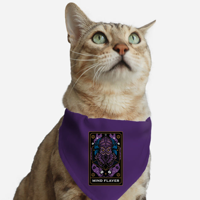Mind Flayer Tarot Card-Cat-Adjustable-Pet Collar-Logozaste