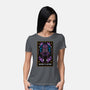 Mind Flayer Tarot Card-Womens-Basic-Tee-Logozaste