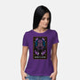 Mind Flayer Tarot Card-Womens-Basic-Tee-Logozaste