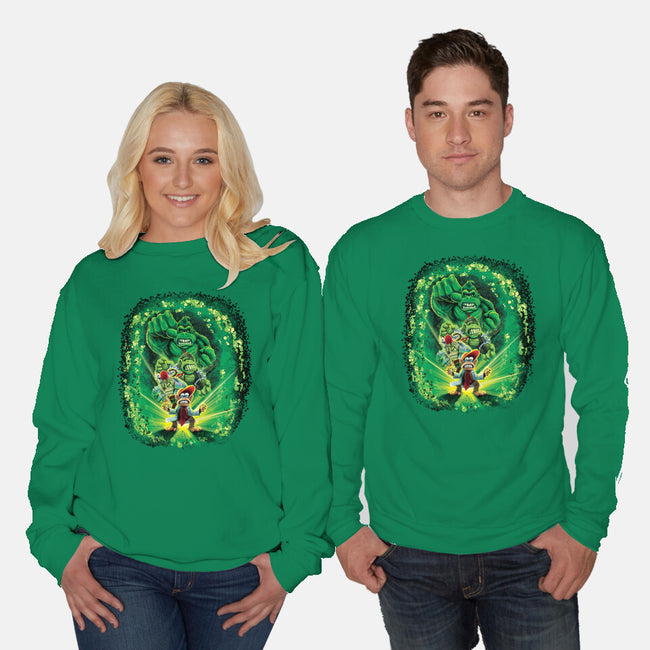 The Incredible Donk-Unisex-Crew Neck-Sweatshirt-Artist Davee Bee