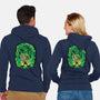 The Incredible Donk-Unisex-Zip-Up-Sweatshirt-Artist Davee Bee