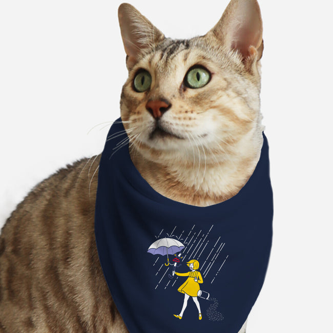 Salt Scared Girl-Cat-Bandana-Pet Collar-Raffiti