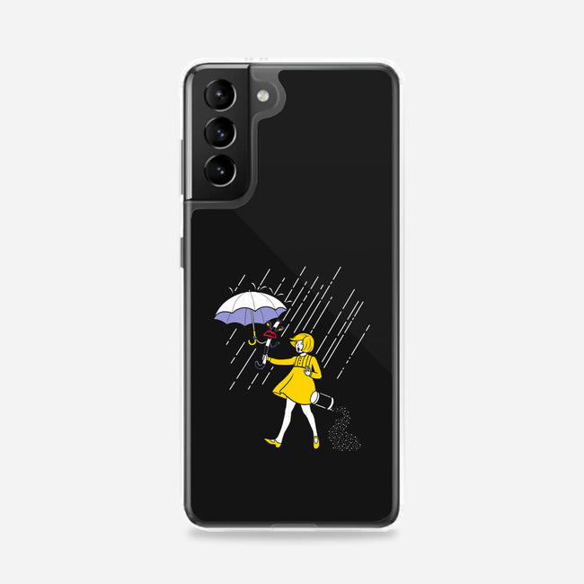 Salt Scared Girl-Samsung-Snap-Phone Case-Raffiti