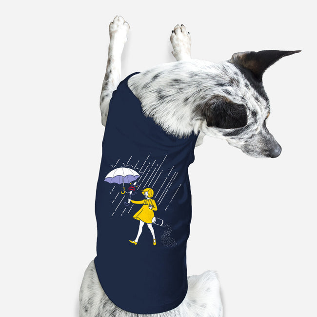 Salt Scared Girl-Dog-Basic-Pet Tank-Raffiti