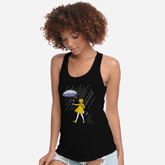 Salt Scared Girl-Womens-Racerback-Tank-Raffiti