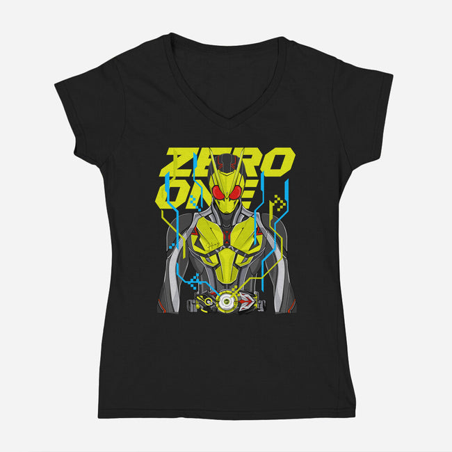 Kamen Rider Zero One-Womens-V-Neck-Tee-Titans