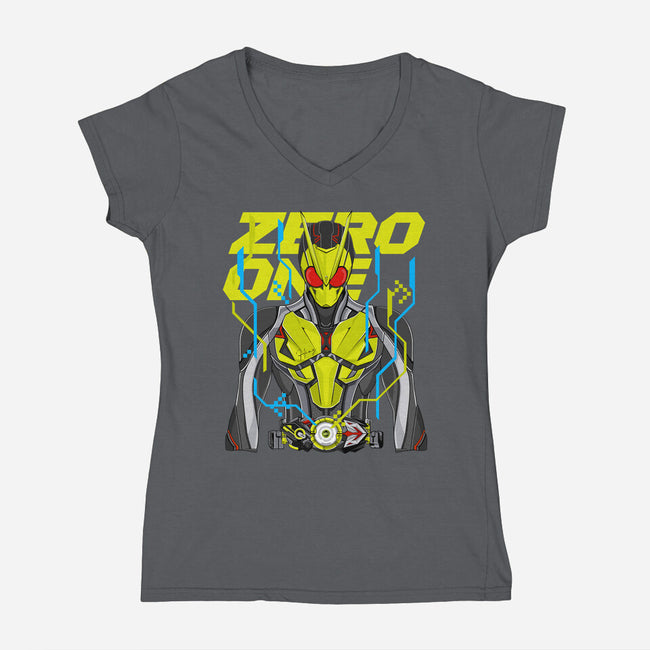 Kamen Rider Zero One-Womens-V-Neck-Tee-Titans