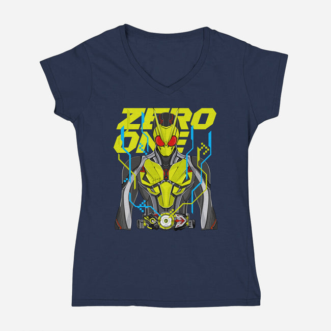 Kamen Rider Zero One-Womens-V-Neck-Tee-Titans