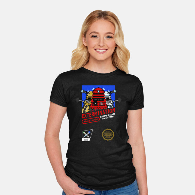 Extermination-Womens-Fitted-Tee-Nerding Out Studio