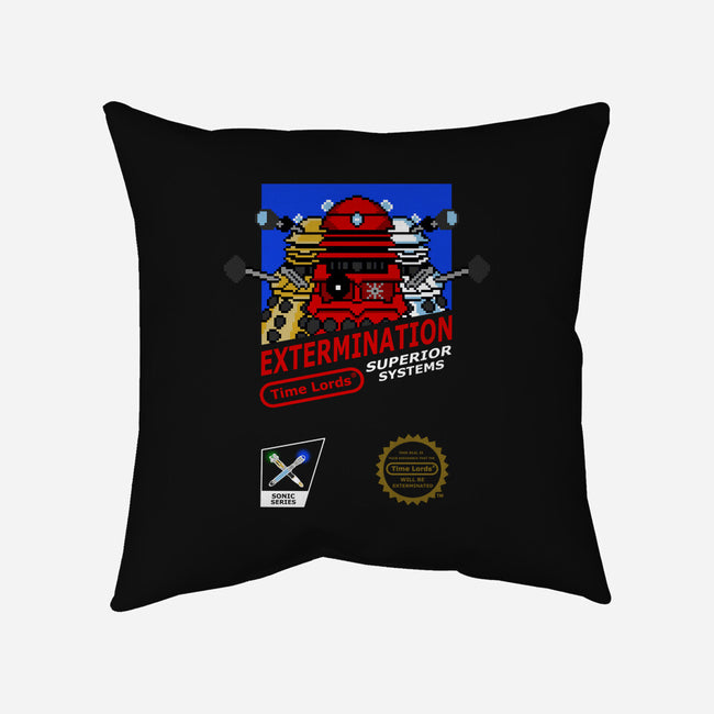 Extermination-None-Removable Cover-Throw Pillow-Nerding Out Studio