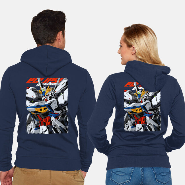 Gundam Eclipse-Unisex-Zip-Up-Sweatshirt-DancingHorse