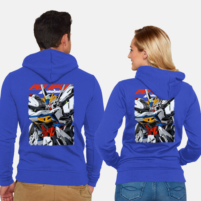 Gundam Eclipse-Unisex-Zip-Up-Sweatshirt-DancingHorse