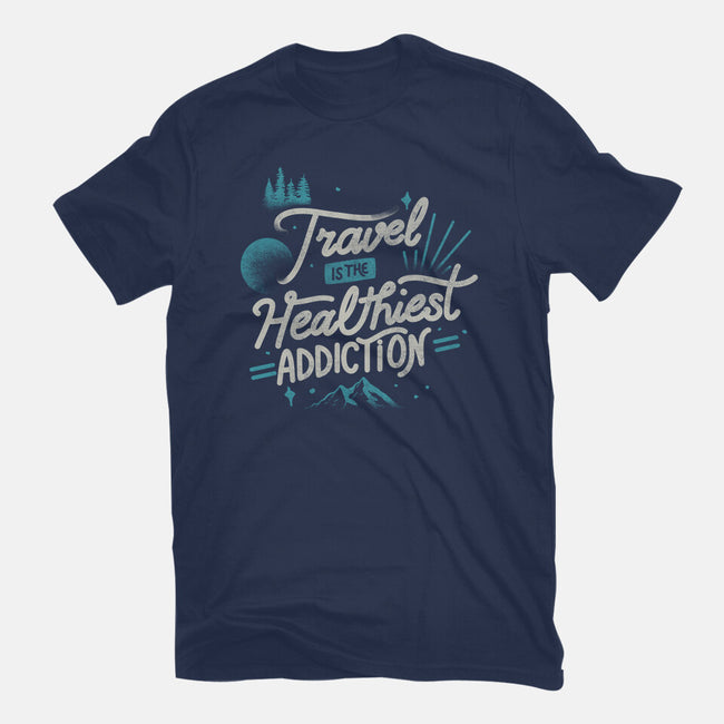 The Healthiest Addiction-Womens-Fitted-Tee-tobefonseca