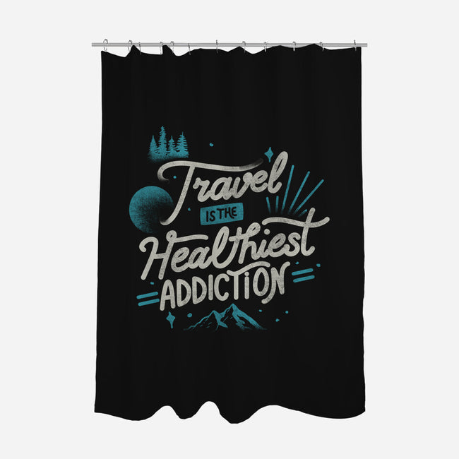 The Healthiest Addiction-None-Polyester-Shower Curtain-tobefonseca