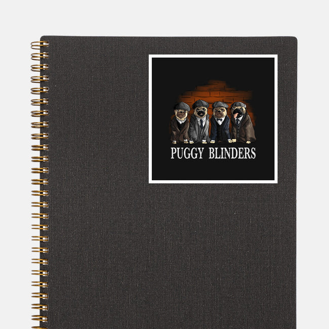 Puggy Blinders-None-Glossy-Sticker-fanfabio