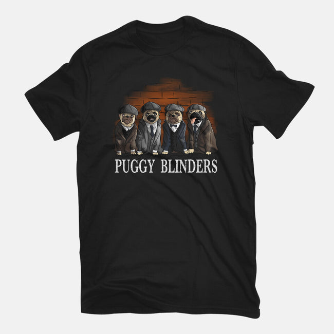 Puggy Blinders-Unisex-Basic-Tee-fanfabio