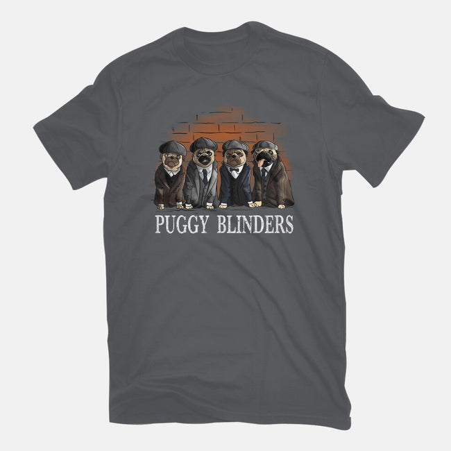 Puggy Blinders-Unisex-Basic-Tee-fanfabio