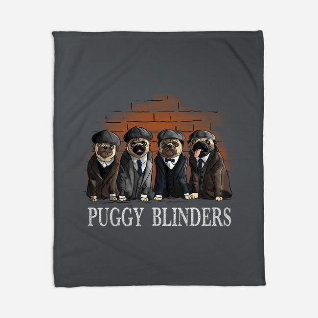 Puggy Blinders-None-Fleece-Blanket-fanfabio