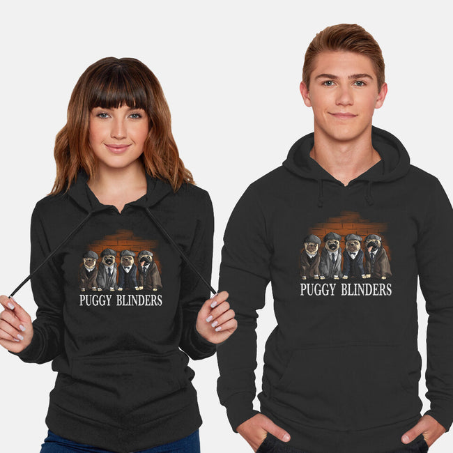 Puggy Blinders-Unisex-Pullover-Sweatshirt-fanfabio