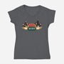 Central Purr-Womens-V-Neck-Tee-Nerding Out Studio