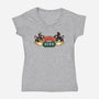 Central Purr-Womens-V-Neck-Tee-Nerding Out Studio