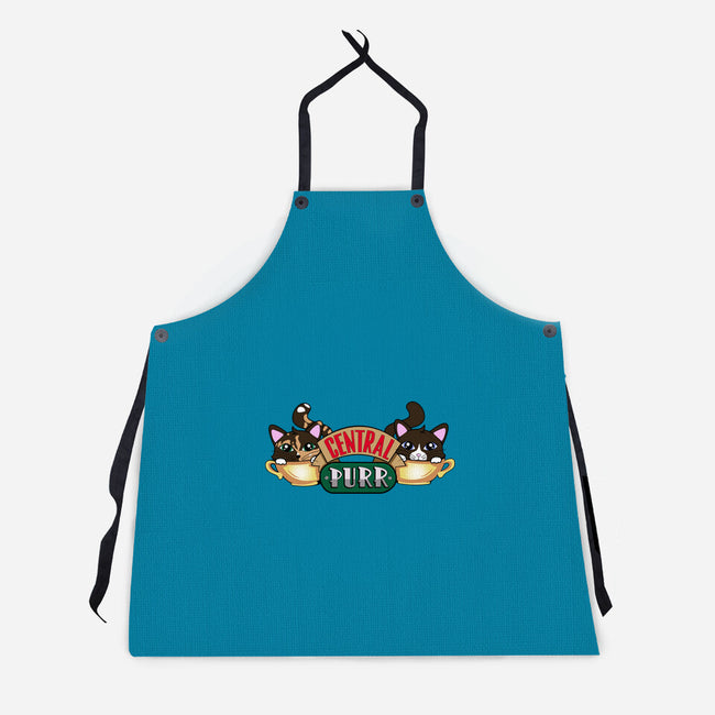 Central Purr-Unisex-Kitchen-Apron-Nerding Out Studio