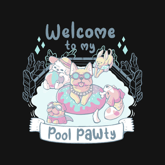 Pool Pawty Time-None-Glossy-Sticker-xMorfina