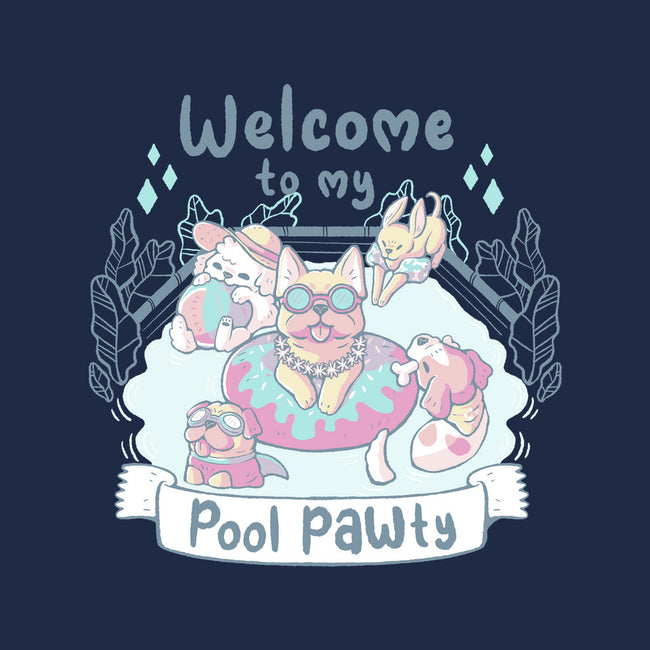 Pool Pawty Time-None-Polyester-Shower Curtain-xMorfina