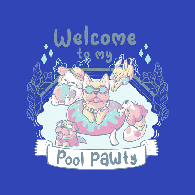 Pool Pawty Time-Womens-Fitted-Tee-xMorfina