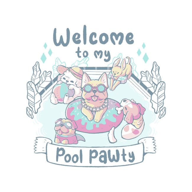 Pool Pawty Time-None-Glossy-Sticker-xMorfina