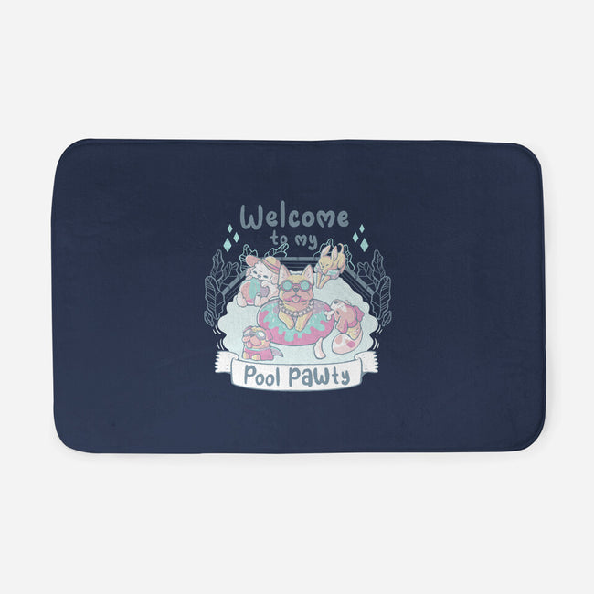 Pool Pawty Time-None-Memory Foam-Bath Mat-xMorfina