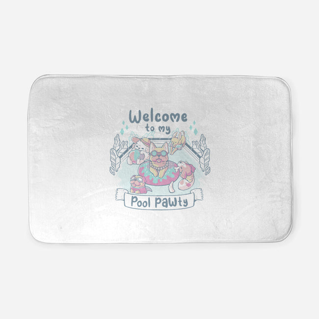 Pool Pawty Time-None-Memory Foam-Bath Mat-xMorfina