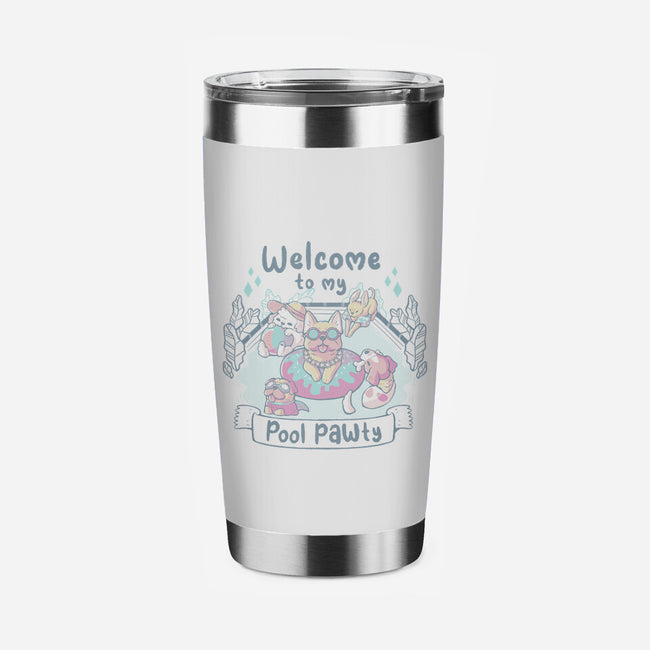 Pool Pawty Time-None-Stainless Steel Tumbler-Drinkware-xMorfina