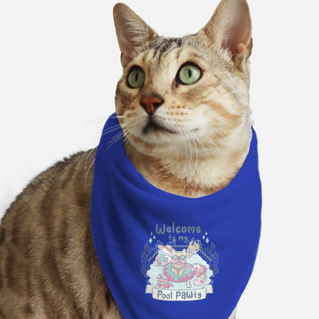 Pool Pawty Time-Cat-Bandana-Pet Collar-xMorfina