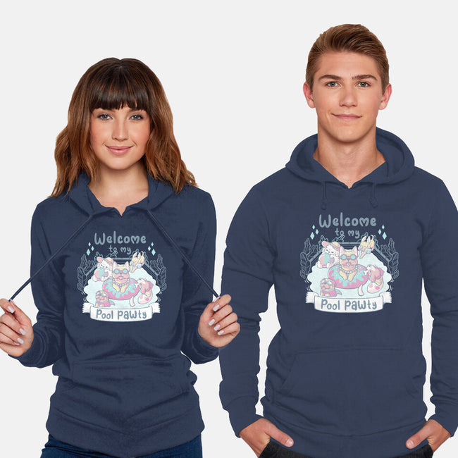 Pool Pawty Time-Unisex-Pullover-Sweatshirt-xMorfina