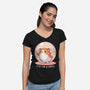 I'm On A Roll-Womens-V-Neck-Tee-fanfreak1