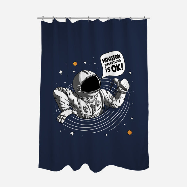 Houston Everything Is Ok-None-Polyester-Shower Curtain-sachpica