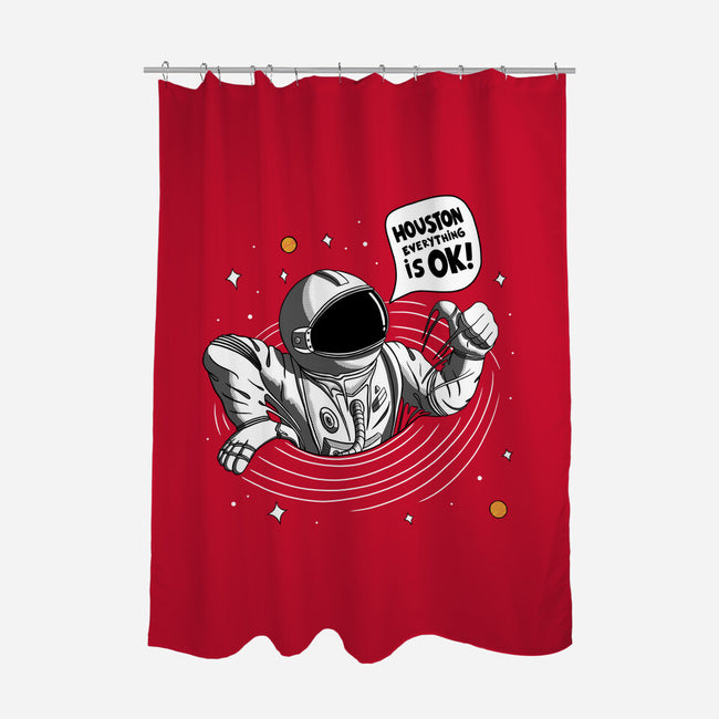 Houston Everything Is Ok-None-Polyester-Shower Curtain-sachpica